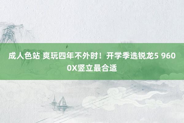 成人色站 爽玩四年不外时！开学季选锐龙5 9600X竖立最合适