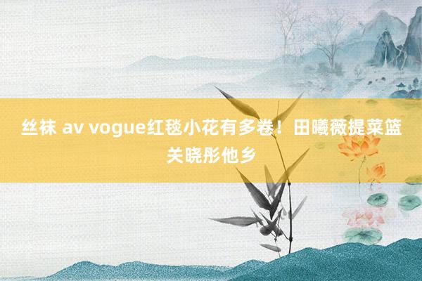 丝袜 av vogue红毯小花有多卷！田曦薇提菜篮关晓彤他乡