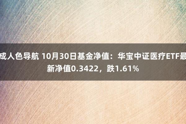 成人色导航 10月30日基金净值：华宝中证医疗ETF最新净值0.3422，跌1.61%