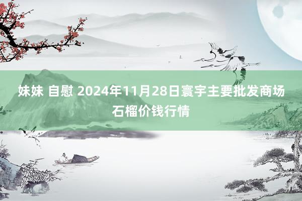 妹妹 自慰 2024年11月28日寰宇主要批发商场石榴价钱行情