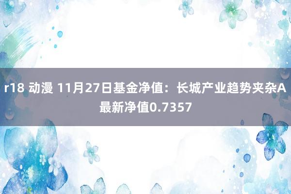 r18 动漫 11月27日基金净值：长城产业趋势夹杂A最新净值0.7357