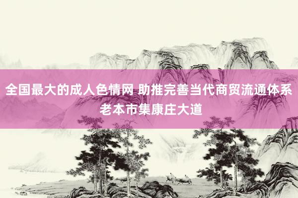 全国最大的成人色情网 助推完善当代商贸流通体系 老本市集康庄大道