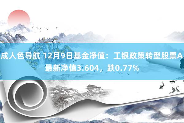 成人色导航 12月9日基金净值：工银政策转型股票A最新净值3.604，跌0.77%