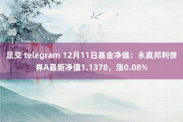 足交 telegram 12月11日基金净值：永赢邦利债券A最新净值1.1378，涨0.08%