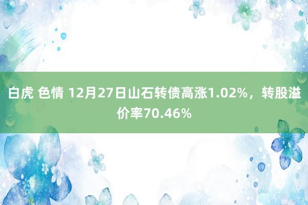 白虎 色情 12月27日山石转债高涨1.02%，转股溢价率70.46%