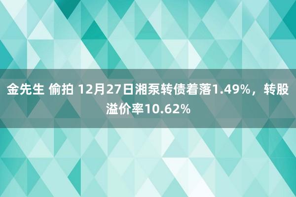 金先生 偷拍 12月27日湘泵转债着落1.49%，转股溢价率10.62%