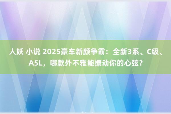 人妖 小说 2025豪车新颜争霸：全新3系、C级、A5L，哪款外不雅能撩动你的心弦？